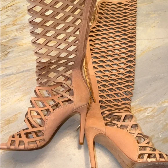 Vince Camuto Kellianna Tan Leather Gladiator Heels | Size 7.5 | NEW - Picture 5 of 8